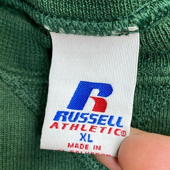 Vintage Russell Athletic Green University Of Alberta Crew Neck Sweatshirt XL - Picture 3 of 16